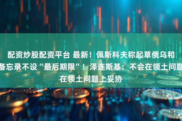 配资炒股配资平台 最新！佩斯科夫称起草俄乌和平协议备忘录不设“最后期限”！泽连斯基：不会在领土问题上妥协