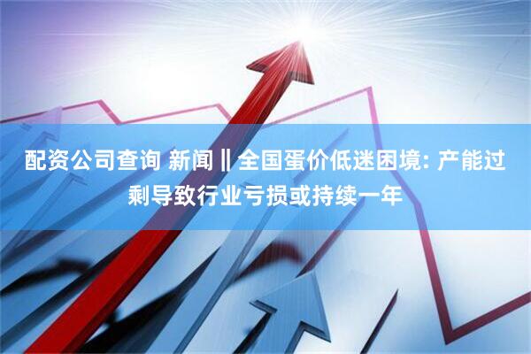 配资公司查询 新闻‖全国蛋价低迷困境: 产能过剩导致行业亏损或持续一年